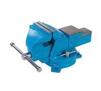 Silverline Workshop Vice Swivel Base 100mm (4") Jaw Capacity 120mm / 8kg