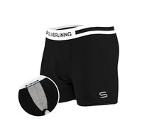SILVERLINING EMF Protection Underwear for Men - Boxer Brief with Anti-Radiation Silver Fabric | RF and EMF Shielding, Black, XL