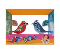 Silverlit DIGIBIRDS Pack of 2 Interactive Birds Whistling and Singing, React to Touch and Voice, Random Colour, Toy for Children, Ages 5 and Above