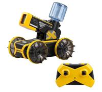 SilverLit Exost Hydro Blast RC Car for Kids with Water Blaster and Dual Land and Water Mode | Shoots Water up to 5 Metres with Auto Refill | 2 Speed Settings, 2.4GHz Remote, Rechargeable Battery 5+