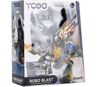 Silverlit Robo Blast, Large Interactive Robot, Shoots Darts from Fist, 34cm Tall, Programme up to 20 Steps, Dances, Plays Music, LED Face, Robots for Kids 5-14 years, Best RC Toy Robot