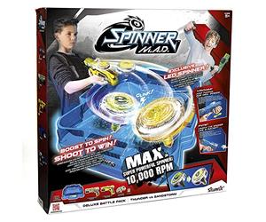 SilverLit Spinner M.A.D Deluxe Battle Pack: Thunder vs Sandstorm Yellow/Green 86311