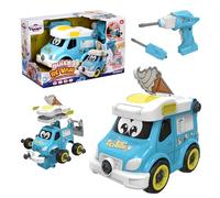 SilverLit Tooko Build My First Ice Cream Van Ages 3+ - 25+ Piece RC Assembly Kit for Toddlers, Includes 2-in-1 Electric Screwdriver, Remote Control, Nostalgic Jingle, Toys and Gifts for Kids