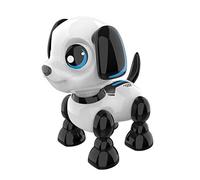 Silverlit YCOO Puppy Robot, Robot Dog, Interactive Gaming Figure, Sound and Light Effects, 12 cm, Black and White, Ages 3+