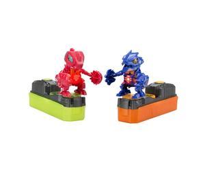 Silverlit YCOO Biopod Kombat Duo Pack - 2 Interactive Robots, 2 Battle Bases to Assemble - 30 Pieces - Electronic Robot Creatures with Light Sound Effects - Toy for Children from 5 Years Old