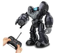 Silverlit YCOO - Robo Blast Black - Remote Control Robot - Shooting Function - Music Included - Dance Function XXL Robot