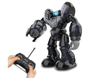 Silverlit YCOO - Robo Blast Black - Remote Control Robot - Shooting Function - Music Included - Dance Function XXL Robot