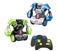 SilverLit YCOO Robo Kombat Tornado, Interactive Robot Fighting Toy with 360° Spin & Super Tornado Punch, 2 Battle Modes AI & Multiplayer, Sound Effects, LED Power Belt, optimal for Kids 5+