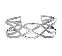 Silverly 925 Sterling Silver Bangle Celtic Knot Design- Celtic Jewellery - Ladies Wide Braided Cuff Bracelet - 925 Silver Friendship Bracelets for Women - Infinity Knot Bridesmaid Gift