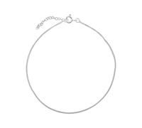 Silverly 925 Sterling Silver Curb Chain Anklet for Women 10 Inches - Adjustable Thin and Dainty Solid Silver Ankle Bracelet - Hypoallergenic Simple Everyday Anklets - Gift for Her
