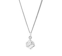 Silverly 925 Sterling Silver Dice Pendant Chain Necklace - Thin Curb Chain Design - 3D Square Cube Necklaces for Women - Minimalist Unique Gift for Her - Lucky Charm Bridal Jewellery