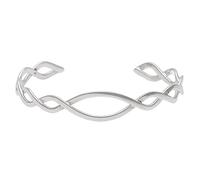 Silverly Celtic Sterling Silver Bracelet for Women - Entwined Twisted Braided Adjustable Silver Bangle - Best Friend Bridesmaid Gift - Irish Celtic Knot Bracelets for Teenage Girls