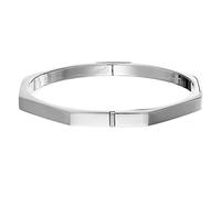 Silverly Octagon Hinged 925 Sterling Silver Bangle - Elegant Geometric Sterling Silver Bracelet for Women - Polished Square Tube Bangle Bracelet - Wife Mum Auntie Gifts - Sleek Ladies Bracelets