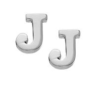 Silverly Sterling Silver Letter Stud Earrings for Women - Simple Small Name Initial Studs for Men - Custom A to Z 925 Silver Alphabet Earrings - Minimalist Personalised Jewellery Gift