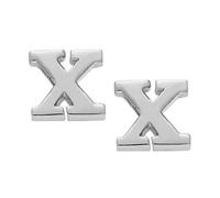 Silverly Sterling Silver Letter Stud Earrings for Women - Simple Small Name Initial Studs for Men - Custom A to Z 925 Silver Alphabet Earrings - Minimalist Personalised Jewellery Gift