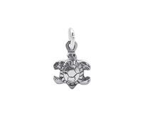 Silverly Sterling Silver Small Turtle Pendant - Coastal Marine-Life Charms for Necklace or Charm Bracelet - Beach-Style Sealife Mermaid Jewellery for Women - Travel Gifts for Daughter