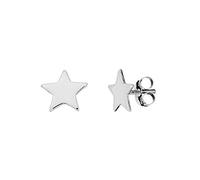 Silverly Women's 925 Sterling Silver 7.3 mm Small Flat Star Stud Earrings