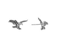 Silverly Women's Sterling Silver Flying Eagle Stud Earrings for Women - 925 Silver Bird of Prey Studs With Textured Wings - Wildlife Themed Jewellery - Animal Earrings - Birthday Gift for Daughter