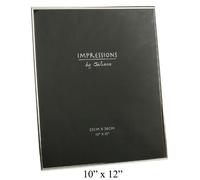 Silverplated 10x25cm Silver Modern Thin Edge Photo Picture Frame 10"x12"