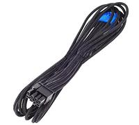 SilverStone black sleeved PSU cable for one PCIe 8pin (6+2), SST-PP06B-PCIE55-X