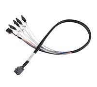 Silverstone CPS05 SFF-8643 to SATA7-Pin with Sideband Mini SAS HD Cable, SST-CPS05