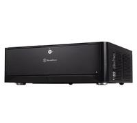 SilverStone SST-GD06B - Grandia HTPC Micro ATX Computer Case, Silent High Airflow Performance, 2x 3.5 Inch Hot Swap Drive Bay, lockable, black