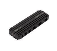 SilverStone Technology MS12, 20Gbps SuperSpeed+ USB 3.2 Type-C to NVMe M.2 SSD enclosure, Aluminum, black, SST-MS12