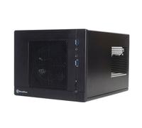 Silverstone SG05BB-Lite USB 3.0 Sugo SFF mini-ITX Case All Black 120mm Silent Fa
