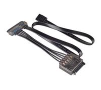SilverStone SST-CP13 - 15 Pin SATA Power & Data to 22 Pin Combo SATA Connector, 470uF Capacitor, Check LED