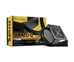SilverStone SST-ET750-G - Strider Essential Series, 750W 80 Plus Gold ATX PC Power Supply, Low Noise 120mm