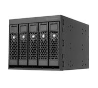Silverstone SST-FS305B-E -Hot-Swap Adapter Cage SAS-12G/SATA 6Gbit/s Three 5.25" to Five 3.5" Bays, SST-FS305B-E (Black+Black)