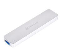SilverStone SST-MS09S - M.2 SATA external SSD Enclosure, USB 3.1 Gen 2, silver
