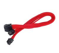 SilverStone SST-PP07-EPS8R - 30cm EPS 8pin to EPS/ATX 4+4pin Sleeved Extention Cable, red