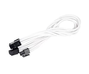 SilverStone SST-PP07-EPS8W - 30cm EPS 8pin to EPS/ATX 4+4pin Sleeved Extention Cable, white