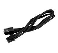 SilverStone SST-PP07-IDE6B - 25cm 6pin to PCI-E 6pin Sleeved Extention Cable, black