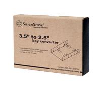 Silverstone SST-SDP08B drive bay panel 8.89 cm (3.5") Black, Nickel