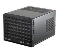 SilverStone SST-SG13B-C - Sugo Mini-ITX Compact Computer Cube Case, Mesh Front Panel, USB Type C connector on I/O port, black