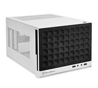 SilverStone SST-SG13WB - Sugo Mini-ITX Compact Computer Cube Case, Mesh Front Panel, black white