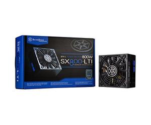 SilverStone SST-SX800-LTI - SFX-L Series, 800W 80 Plus Titanum PC Power Supply, Low Noise 120mm, 100% modular