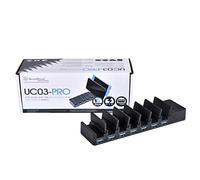 SilverStone SST-UC03B-PRO - USB Charging Station, 7Port Multiple Device Charging Dock Desk Organizer Detachable Charge Station, 36W 2.4A, Universal Fit