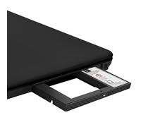 SilverStone Technology 9.5mm Laptop Optical Disc Port ODD to 2.5" SATA SSD Adapter with included external housing TS14B