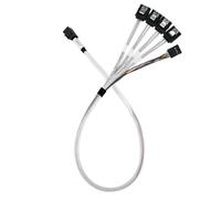 SilverStone Technology CPS05-RE SST-CPS05-RE Mini SAS SFF-8643 36 Pin to SATA 7 Pin Shielded Cable