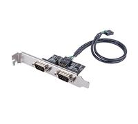 SilverStone Technology ECD01 Internal USB 2.0 to Dual RS232 Serial Port Adapter, SST-ECD01