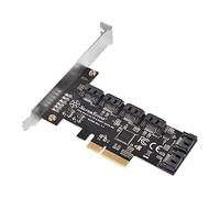 SilverStone Technology ECS06, 6 Ports SATA Gen3 (6Gbps) Non-RAID PCI Express Gen3 x2 card, SST-ECS06