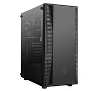 SilverStone Technology FARA B1, ATX, Micro-ATX, Mini-ITX, Black Color with Lightly Tinted Tempered Glass Side Panel Included for displaying Your Uniquely Built System, Black/Glass, SST-FAB1B-G