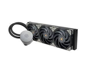 Silverstone Technology Hailstone 360 Optimum All-in-One Liquid Cooler with Industrial Fans, SST-HT360 (Black)