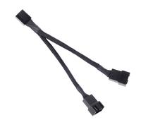 SilverStone Technology SST-CPF01-USA PWM 2-to-1 Splitter In Black Sleeving CPF01-Usa