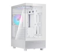 SilverStone Technology SST-LD04-W-ARGB Lucid Series Panoramic Micro ATX Case with Considerable 270° Field of View
