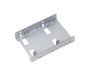 SilverStone Technology SST-SDP08-Lite - 3.5" to 2x 2.5" SSD/HDD Mounting Adapter Bracket Hard Drive Holder"