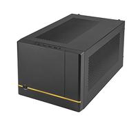 SilverStone Technology SUGO 14, SG14, Black, Mini-ITX Cube Chassis, Supports 3 Slot Full Length GPUs/ATX PSU / 240mm AIO, 4 Removable Panels, SST-SG14B